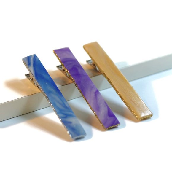 Sheer Color Trio Alligator Clips - Picture 3 of 6